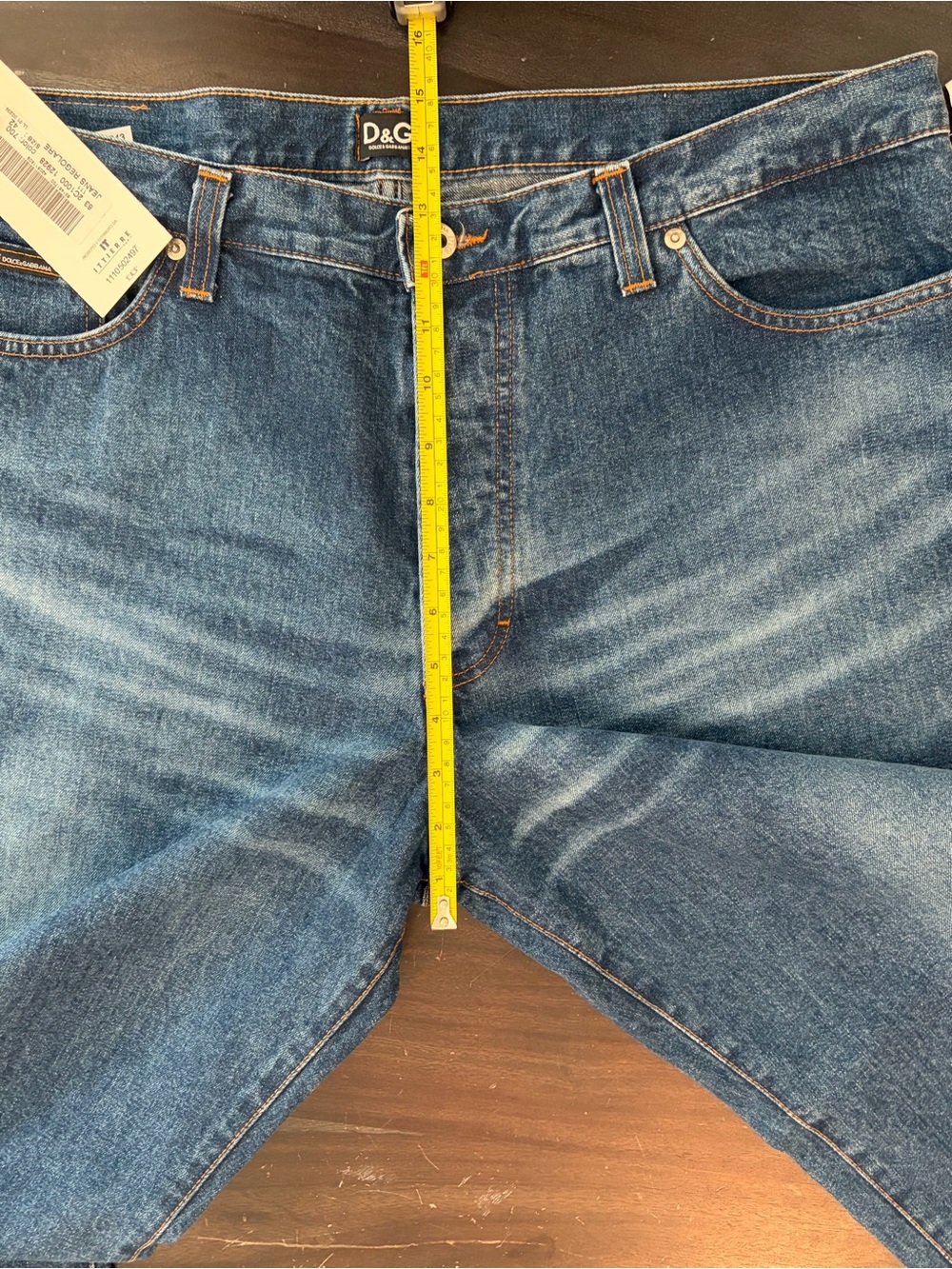 D&G Dolce & Gabbana Men’s Straight Jeans NWT Blue Denim Ittierre Italy - Picture 12 of 13